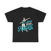 Happy Girls Are The Prettiest Cotton Tee - Extreme Dirt Bike Champion Shirt